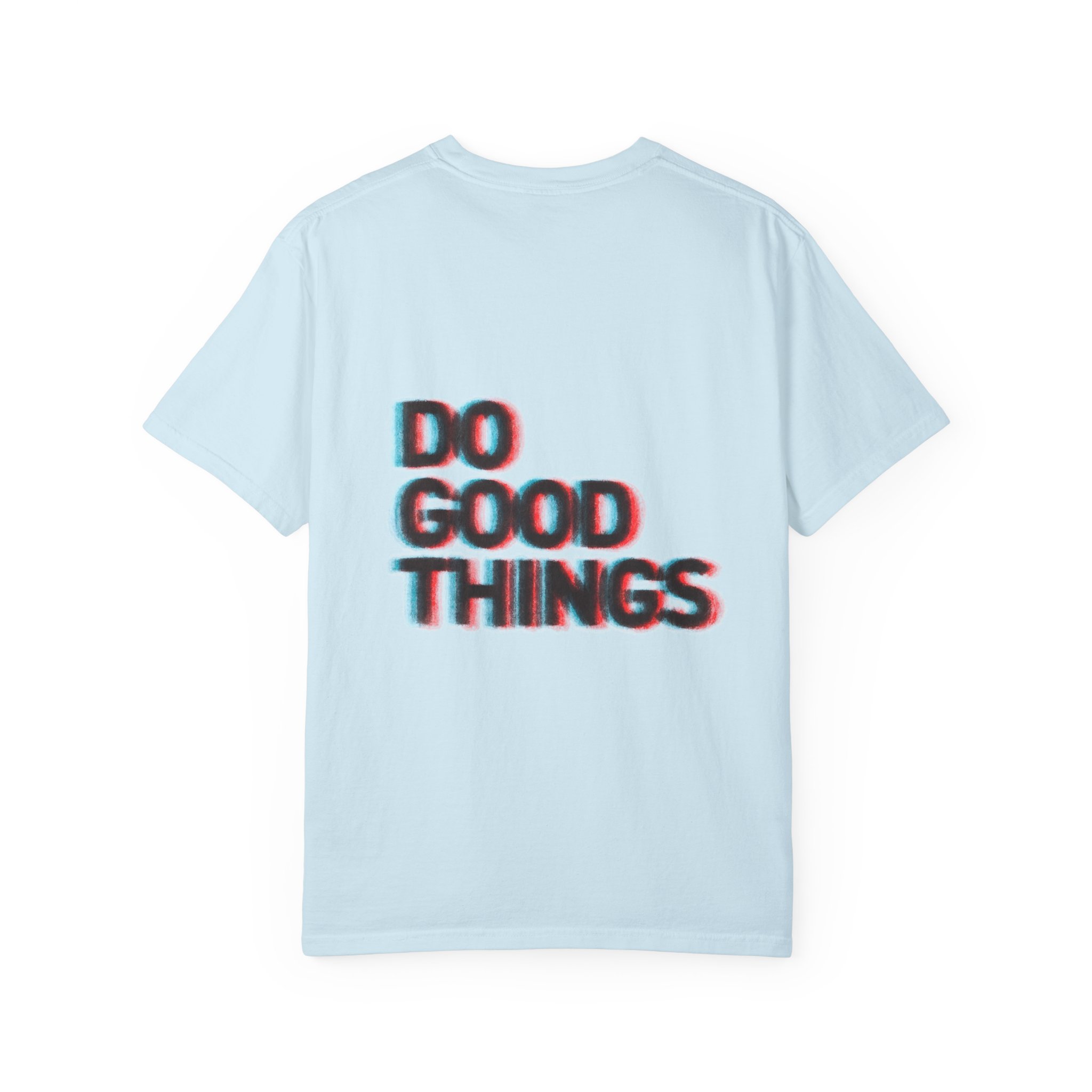 Do Good Things tee — sky