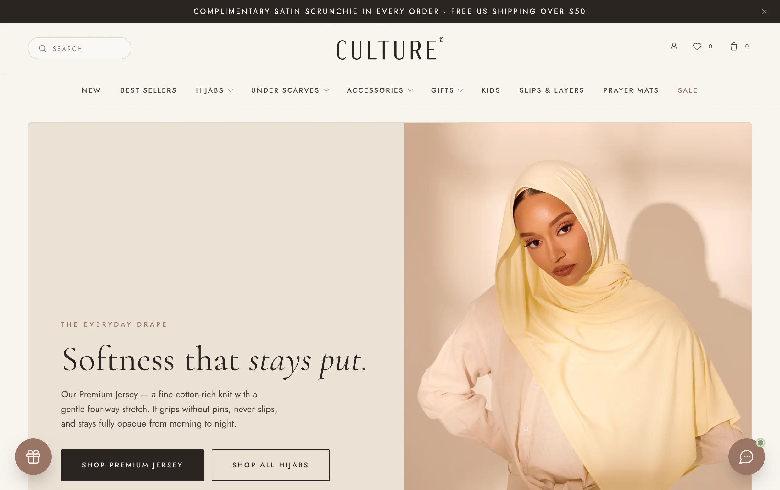 culturehijab.com, the storefront